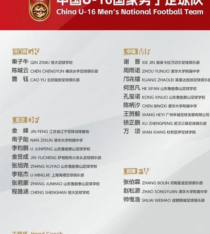 今天赢哥伦比亚的07国青，半支首发是08国少的